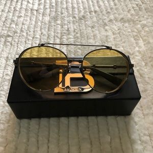 BALMAIN Brigade 1 Yellow and gold sunglasses